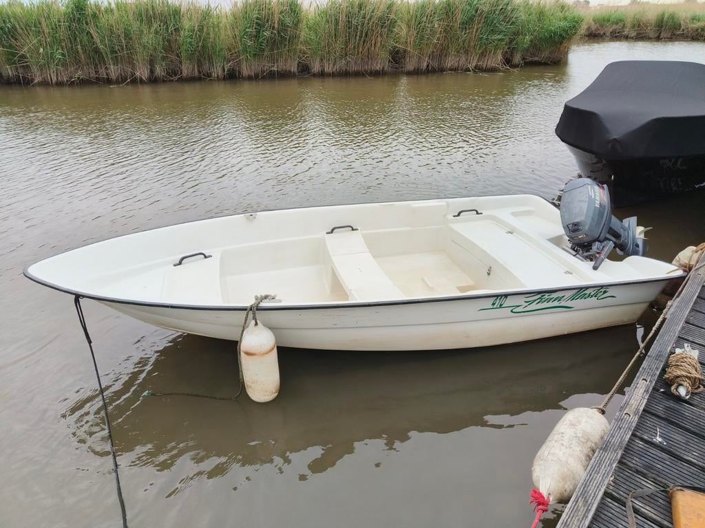 Finnmaster 410 incl yamaha kortstaart 20 pk 2 takt, Ophalen