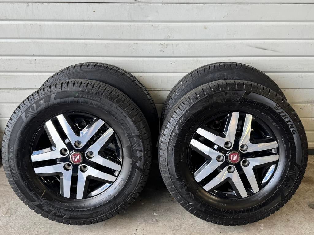 MAXI set lichtmetalen velgen 5X130-  225/75/16 Ducato-Jumper, Gebruikt, 16 inch, Banden en Velgen, Ophalen