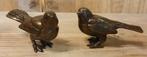 2 MUSJES / BRONS / vogel, Dierenbeeld, Nieuw, Info@huisentuindecoratiemarie.nl, Huis en tuin decoratie marie