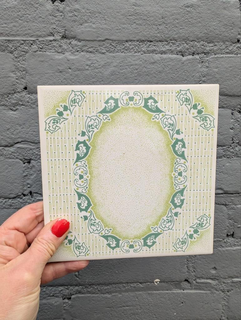 Retro Vintage tegels groene tinten, Doe-het-zelf en Verbouw, Tegels, Ophalen, Nieuw, Minder dan 20 cm, Minder dan 20 cm