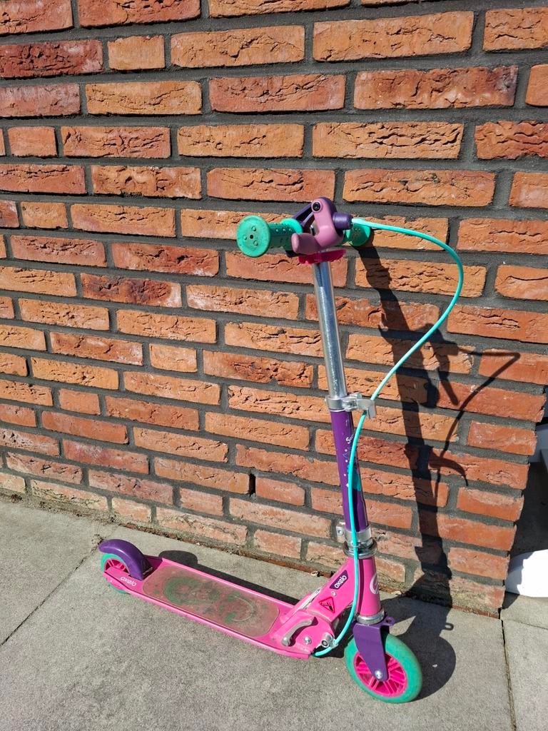 Oxelo step roze met groen, Fietsen en Brommers, Steps, Ophalen