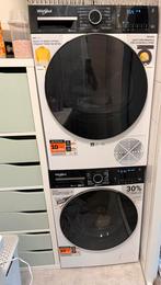 Whirlpool Wasmachine & Droger set (WPM99WADSBE & CWD86MWBSBE, Ophalen, 1200 tot 1600 toeren, 8 tot 10 kg, Zo goed als nieuw