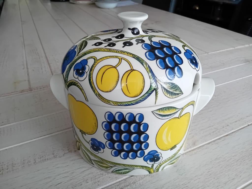 Grote Soep terrine Paratiisi 2,8L Birger Kaipiainen puntgaaf, Ophalen of Verzenden