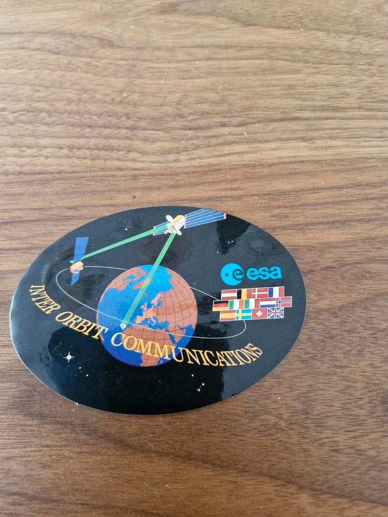 7049 ESA Inter Orbit Communications Sticker - Ruimtevaart, Ophalen of Verzenden, Zo goed als nieuw, Overige typen