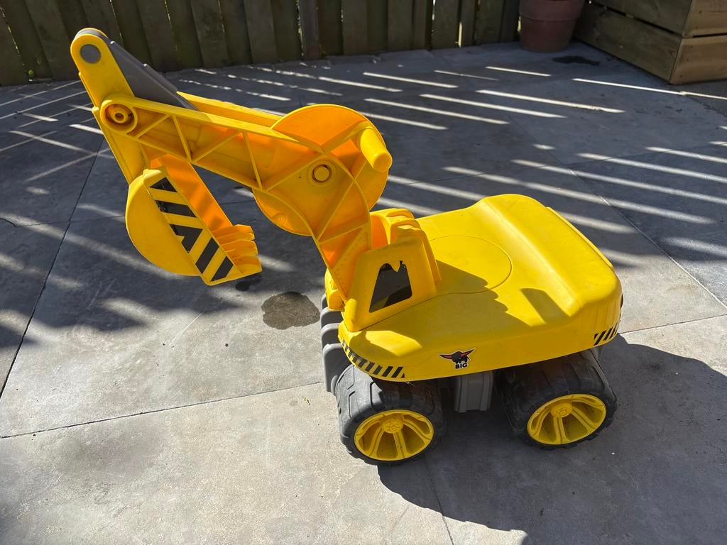 BIG Bobby Digger - Gele Loopgraafmachine voor Kinderen, Kinderen en Baby's, Speelgoed | Speelgoedvoertuigen, Gebruikt, Ophalen