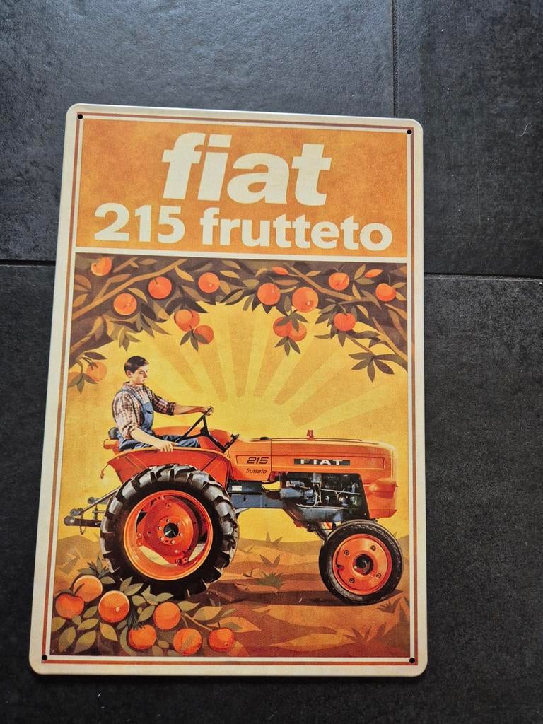 Fiat frutteto reclamebord, Ophalen of Verzenden, Nieuw, Reclamebord