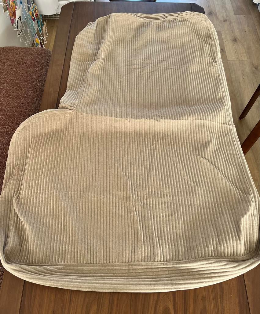 JÄTTEBO Hoes chaise longue, links, Samsala grijsbeige, Ophalen of Verzenden, Zo goed als nieuw, Eenpersoons, Minder dan 150 cm
