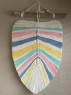 Nieuw! Mooie grote macramé wandhanger( pastel veer), Ophalen of Verzenden, Nieuw