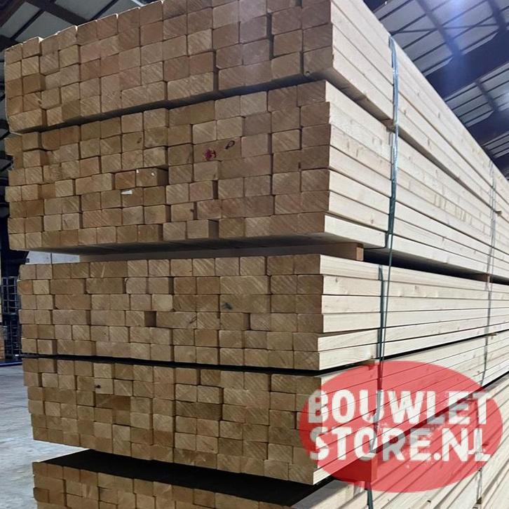 Vuren balken | balk vuren | houten balken | balkhout 50x75mm, Doe-het-zelf en Verbouw, Hout en Planken, Nieuw, Balk, Vuren, 25 tot 50 mm