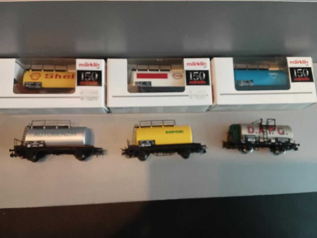 Marklin ketelwagonnen 6 delig, Hobby en Vrije tijd, Modeltreinen | H0, Wisselstroom, Wagon, Ophalen of Verzenden, Zo goed als nieuw