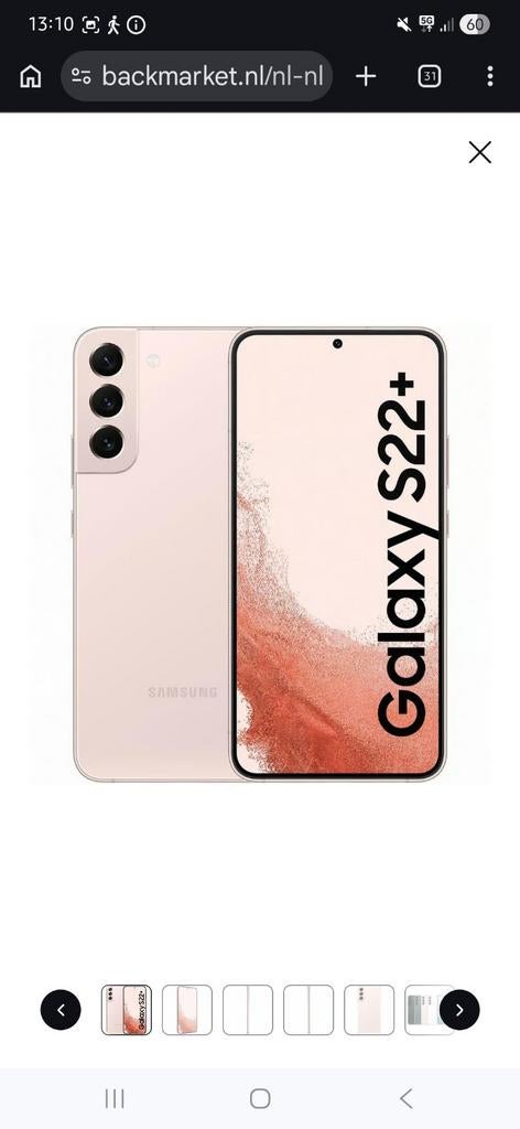 Samsung Galaxy S22 Plus simlockvrij, Telecommunicatie, Mobiele telefoons | Samsung, Ophalen, Zo goed als nieuw, Roze, Galaxy S22