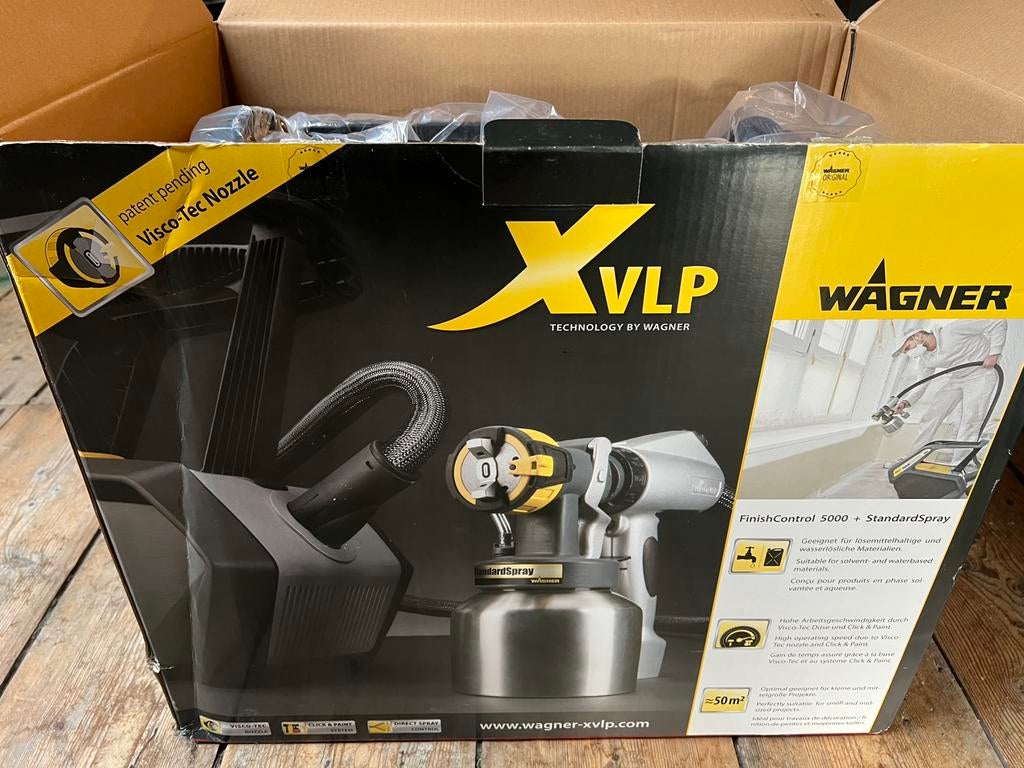 Wagner XVLP Finishcontrol 5000 verfspuit, NIEUW!, Doe-het-zelf en Verbouw, Schildersmaterialen, Ophalen, Nieuw, Verfspuit of Verfpomp