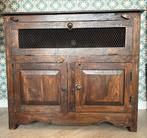 Donker teak houten kastje in goede staat, Ophalen, Gebruikt