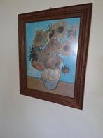 Schilderij: Zonnebloemen in vaas, stijl Van Gogh, Antiek en Kunst, Kunst | Schilderijen | Klassiek, Ophalen of Verzenden