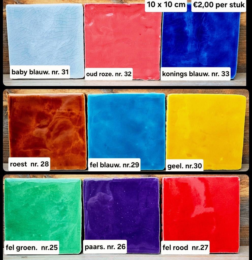 Te koop mooie blanco tegeltjes., Hobby en Vrije tijd, Overige Hobby en Vrije tijd, Ophalen of Verzenden