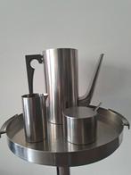 Stelton Arne Jacobsen Cylinda Line 1967 complete koffie set., Ophalen of Verzenden, Rvs