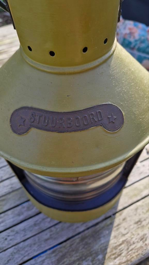 Antieke Stuurboord Scheepslamp - Maritieme Decoratie, Ophalen