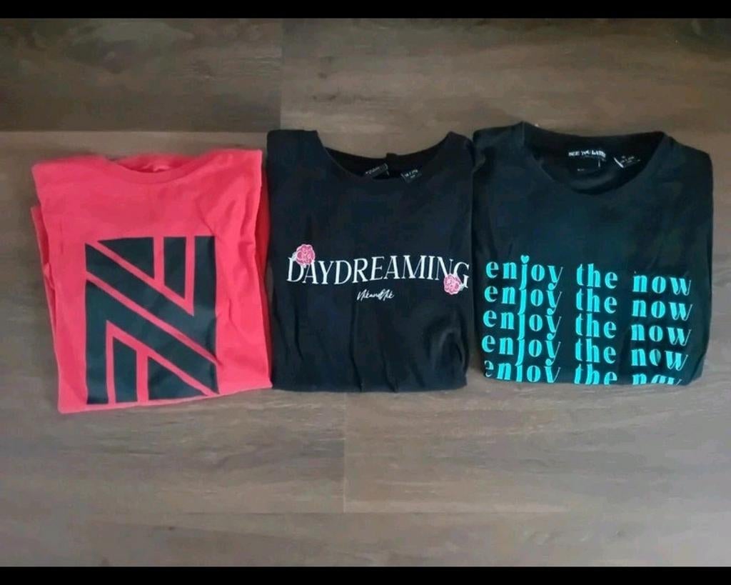 3 t-shirts, shirt korte mouw 170/176 Nik en Nik, Kinderen en Baby's, Kinderkleding | Maat 176, Ophalen of Verzenden, Zo goed als nieuw