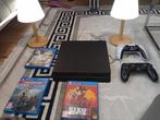 Ps4 slim 1tb met controlers en spelen voor switch en spellen, Ophalen of Verzenden, Zo goed als nieuw, Met 2 controllers, Slim