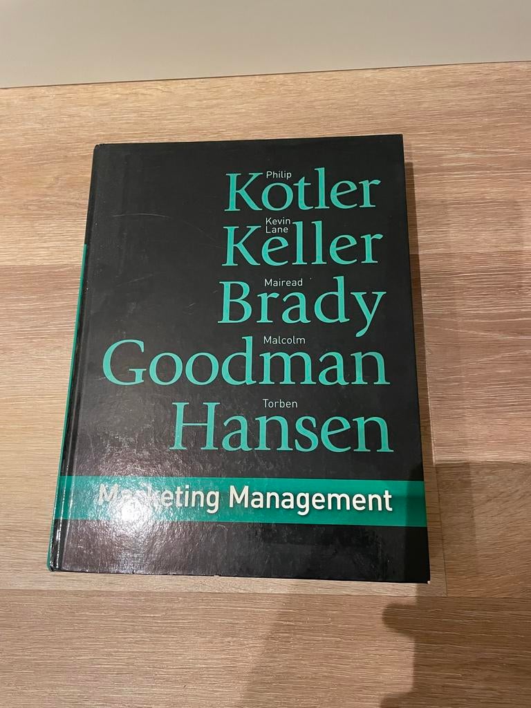 Marketing Management - Kotler, Keller, Brady, Goodman, Hanse, Boeken, Ophalen, Zo goed als nieuw, Economie en Marketing