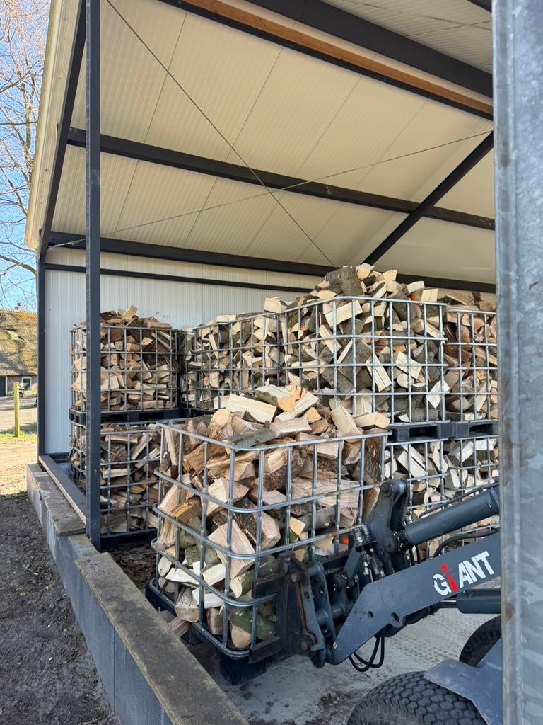 Haardhout half droog Beuken, Eiken , esdoorn, 6 m³ of meer, Ophalen of Verzenden