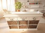 Riviera maison dressoir met dienblad en originele mandjes, Ophalen, 25 tot 50 cm