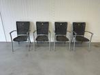 Leuke tuin stoelen van het merk Hartman Prestige 4 stuks!, Tuin en Terras, Ophalen, Gebruikt, Aluminium, Stapelbaar