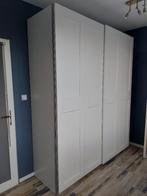 Ikea Pax kast 2m x 2m36 Grimo schuifdeur wit 2x, Ophalen, 200 cm of meer, Zo goed als nieuw, Overige houtsoorten