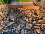 Houten dienblad op pootjes, Ophalen, Gebruikt, Rechthoekig, Hout