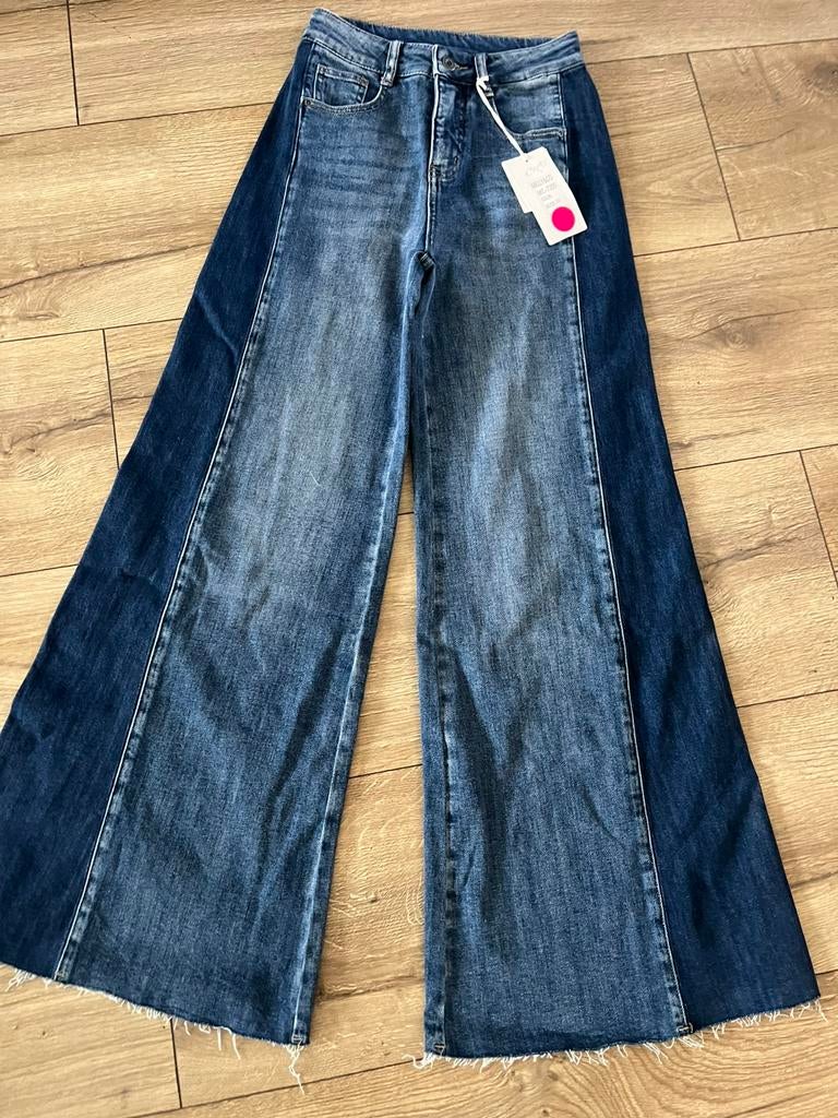 Aparte broek mt 34, Kleding | Dames, Ophalen of Verzenden, Nieuw, Blauw, W27 (confectie 34) of kleiner