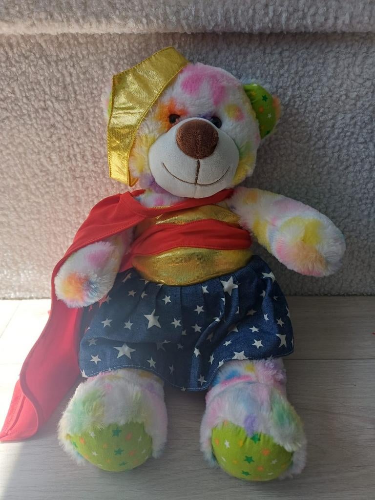 Build-A-Bear Superheld Beer met Extra Kleding, Ophalen of Verzenden, Gebruikt, Overige typen