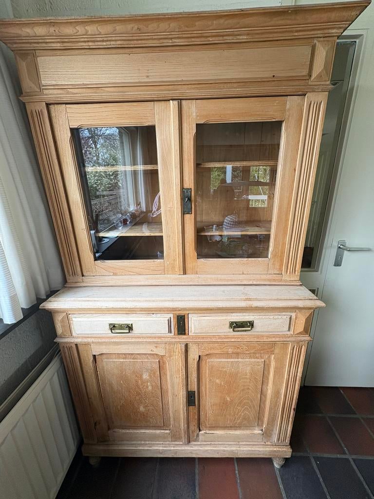 Mooi oud houten kastje, Ophalen, Gebruikt, 100 tot 150 cm, 150 tot 200 cm