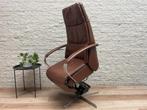 Als Nieuw! Prominent E-100 sta op stoel relax fauteuil ACCU, Huis en Inrichting, Fauteuils, N, N, Minder dan 75 cm, Leer