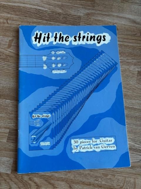 gitaar lesboek Hit the Strings / Patrick van Gerven, Gitaar, Les of Cursus, Ophalen of Verzenden, Zo goed als nieuw