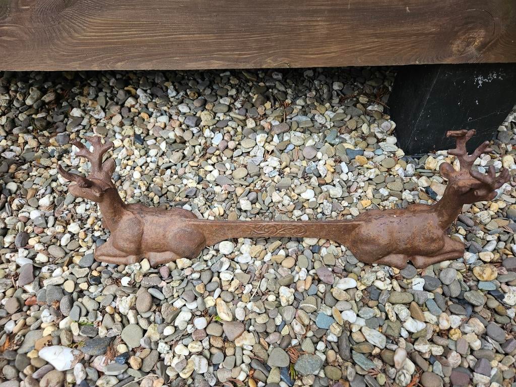 Antieke gietijzeren schoenschraper, Ophalen of Verzenden