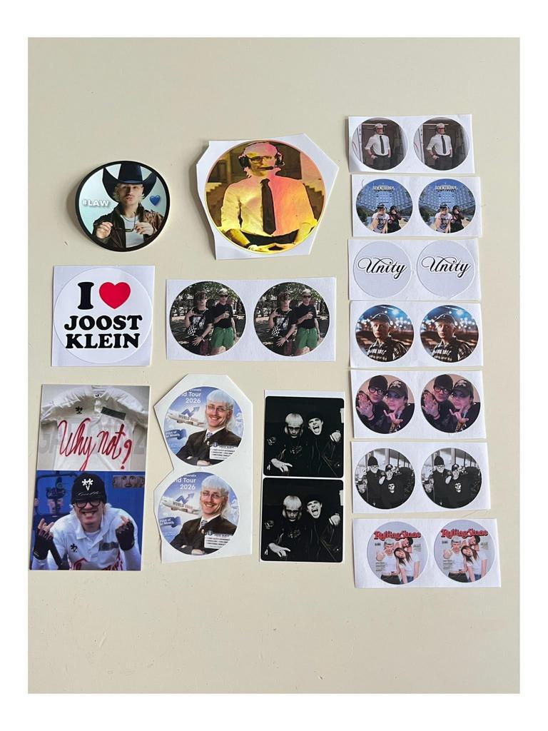 Joost Klein stickers set ! 32, Ophalen of Verzenden, Nieuw, Meerdere stickers