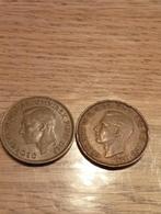 Set van 2 Britse Half Penny munten (1945 & 1951), Ophalen of Verzenden, Overige landen, Setje