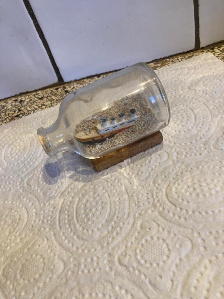 Bootje in fles, Ophalen of Verzenden