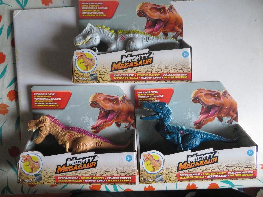 MIGHTY MEGASAUR - ROARING SOUNDS --- Set van 3, Ophalen of Verzenden, Nieuw