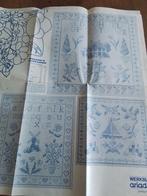 Borduurpatroon merklapjes in zachte kleuren, Ophalen of Verzenden, Zo goed als nieuw, Handborduren, Patroon