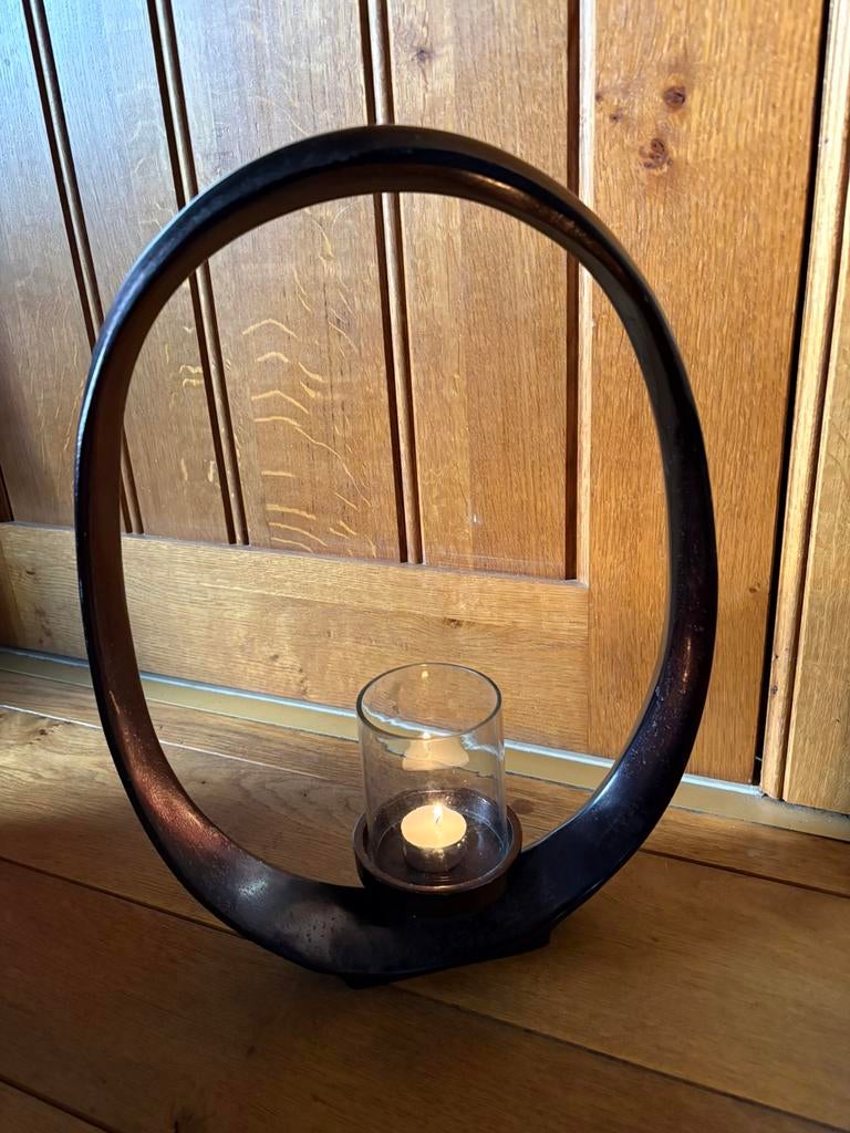 Riverdale kandelaar emmy zwart 44 cm, 25 tot 50 cm, Zwart, Ophalen of Verzenden, Zo goed als nieuw