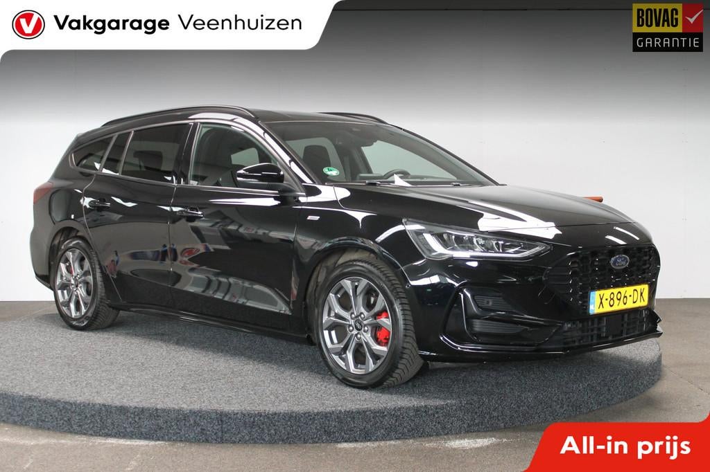 Ford Focus Wagon 1.0 EcoBoost Hybrid ST Line Style|rijklaar, 12 maanden, Gebruikt, Zwart, Origineel Nederlands