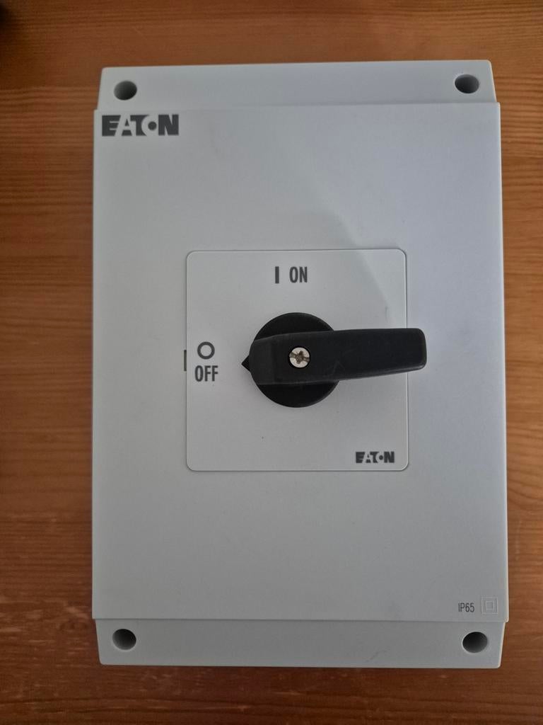 Werkschakelaar 63A, Ophalen