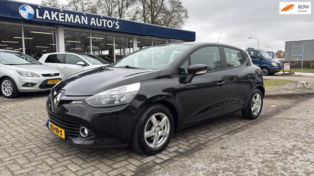 Renault CLIO 1.2 16V Blackline Airco Huurkoop Inruil APK Gar, Voorwielaandrijving, Euro 5, Gebruikt, Zwart