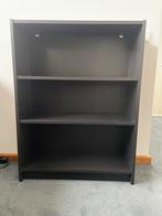 Donkerbruine boekenkast met 3 planken, Ophalen, Met plank(en), Gebruikt, 100 tot 150 cm
