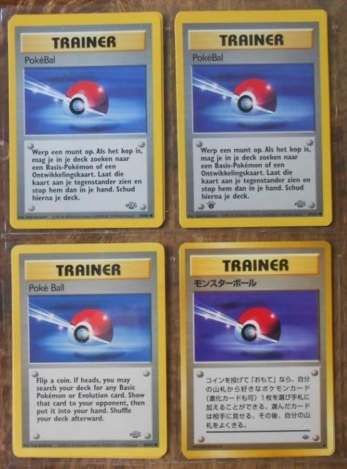 Pokémon á 1,00 euro: Jungle/ex Ruby /Miracle Desert = 1 koop, Ophalen of Verzenden, Zo goed als nieuw, Meerdere kaarten