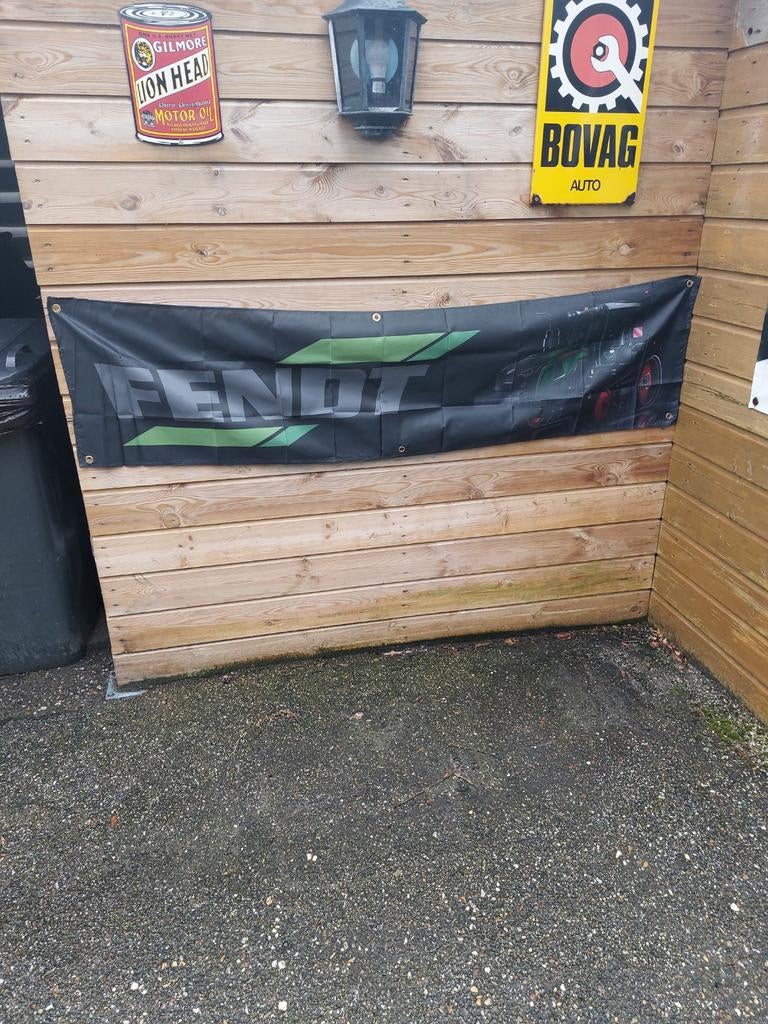 FENDT TRACTOR BANNER 45X180CM, Ophalen of Verzenden