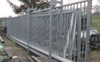 💥Schuifpoort 8 m. lang / schuifhek / toegangspoort Heras 💥, Ophalen, Gebruikt, IJzer, Overige typen