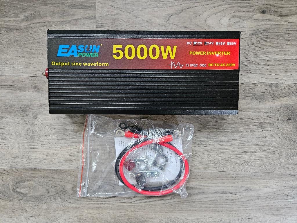 24V NAAR 230V OMVORMER 5000W NIEUW!, Ophalen of Verzenden, Nieuw