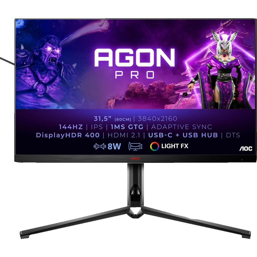AOC AG324UX 32 inch UHD 4K Gaming 144 Hz IPS LAATSTE KANS, Computers en Software, Monitoren, Gebruikt, In hoogte verstelbaar, IPS